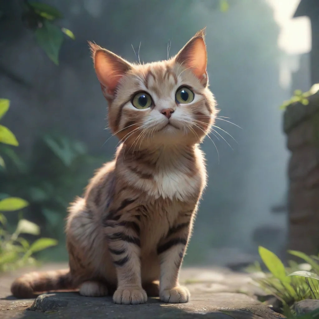 aibackground environment trending artstation  QandA Generator The cat looked up with its ears perked up expressing curiosity