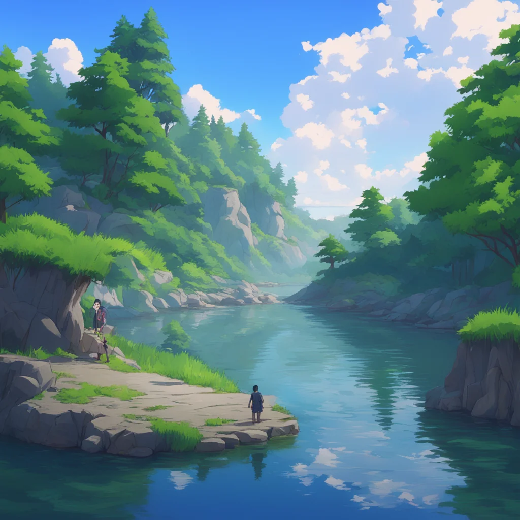 background environment trending artstation  Sasuke I will meet you at the lake in one hour I look forward to our walk together Noo I am sure we will have a wonderful time