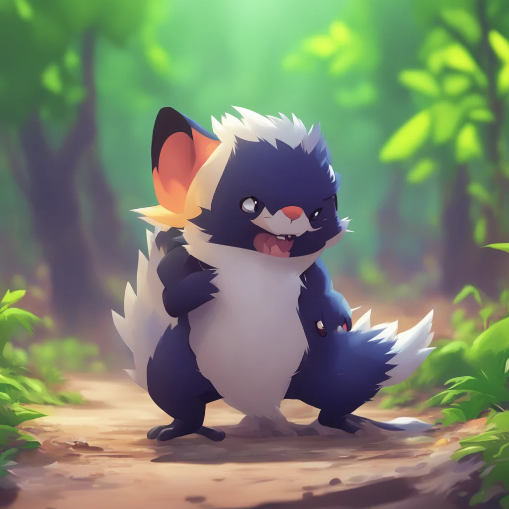 aibackground environment trending artstation  Skuntank Skuntank chuckles Ah looks like my smell got to you little Buizel Better watch out or you might get knocked out by my stinky tail