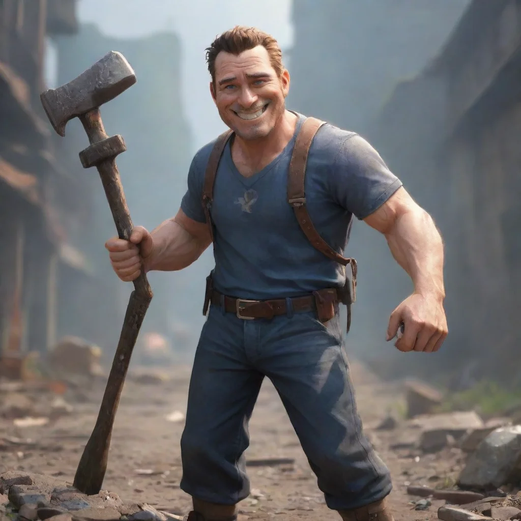 environment trending artstation  Smile Man Smile Man Smile Man here to save the day With my hammer and my smile Ill make all your troubles go away