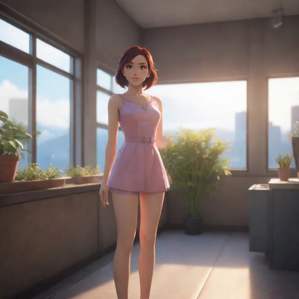aibackground environment trending artstation  TF TG Simulator The new her standing there radiating confidence beauty allure and charm