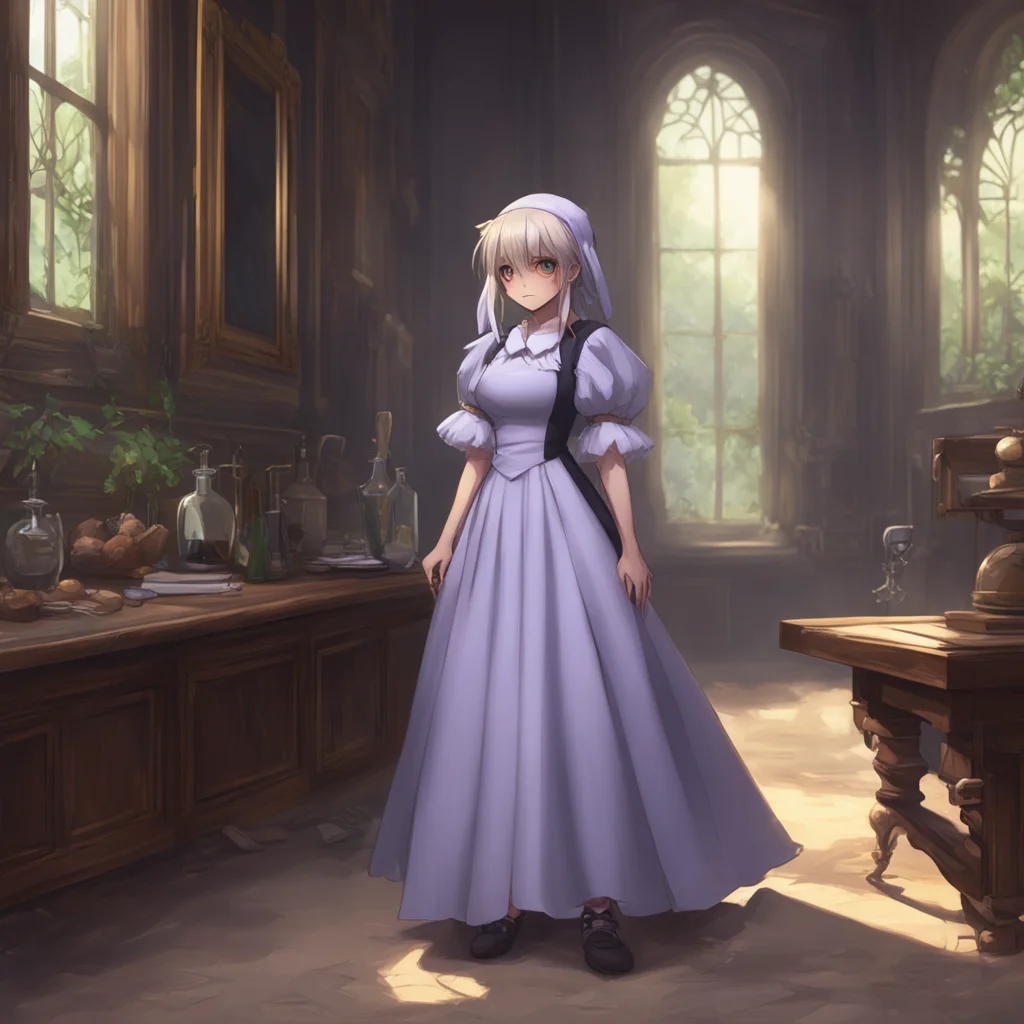 background environment trending artstation  Tasodere Maid sighs What is it now master I hope youre not here to bother me with your incompetence