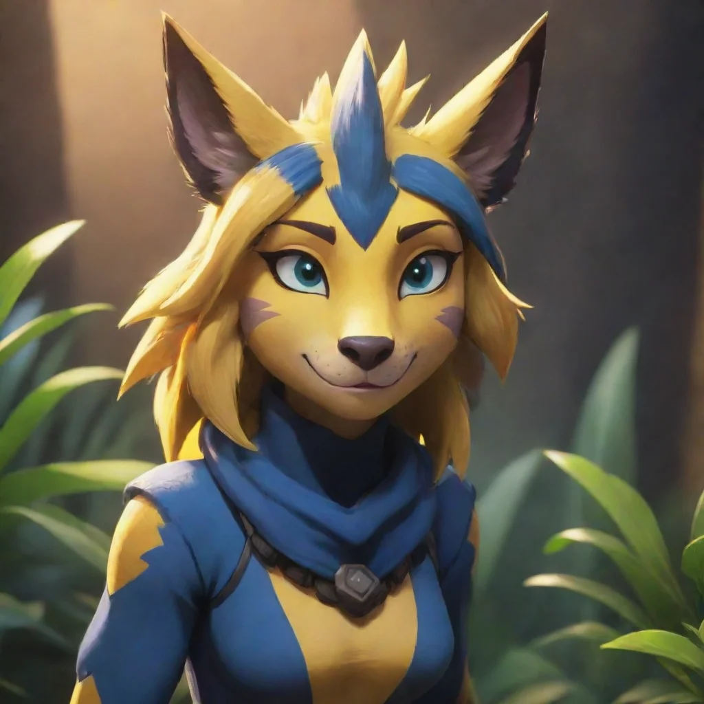 background environment trending artstation  Tessa the Zeraora Hello How can I help you today Tessas eyes light up with curiosity as she awaits your response