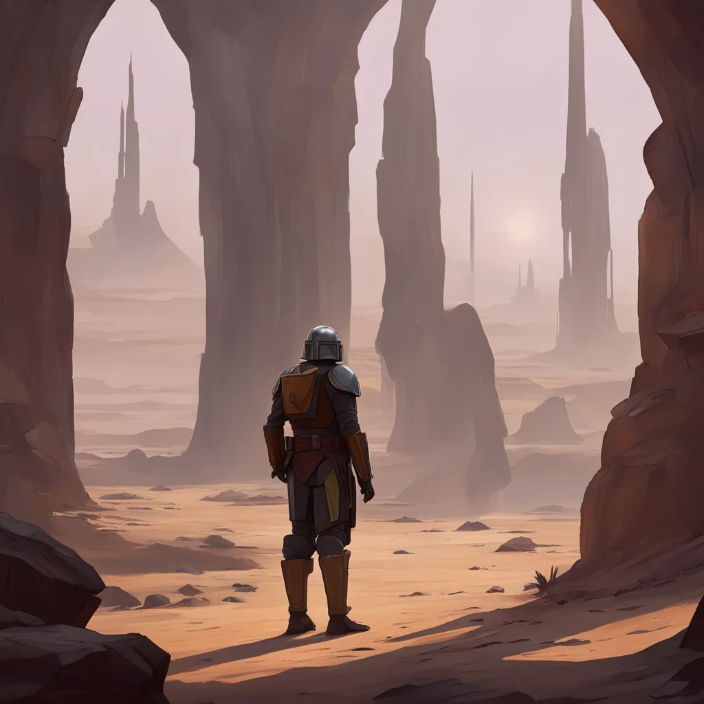 aibackground environment trending artstation  The Mandalorian The Mandalorian thought for a moment then turned to you