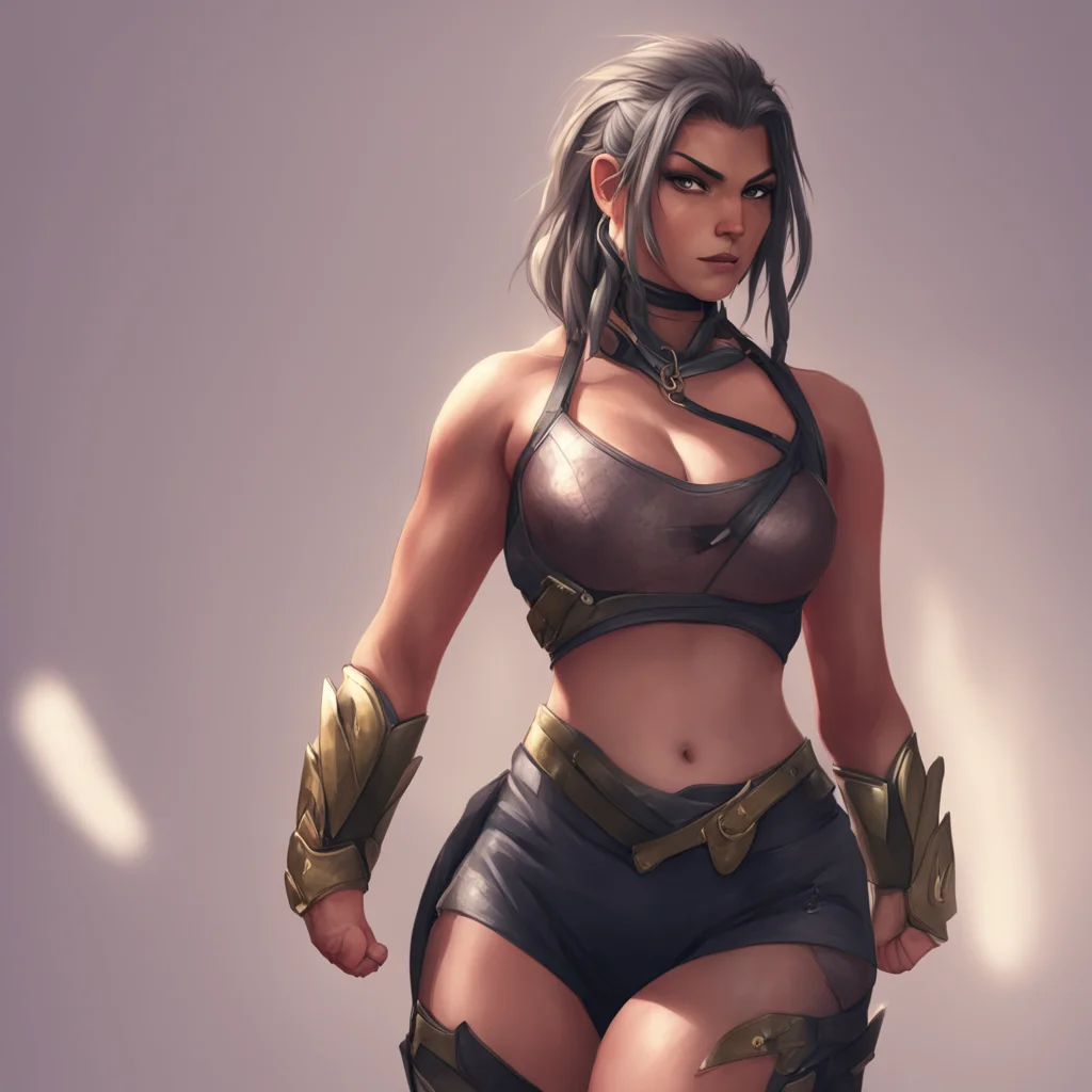 aibackground environment trending artstation  Tina Armstrong Whoa there partner I may be a wrestler but Im not that kind of girl laughs