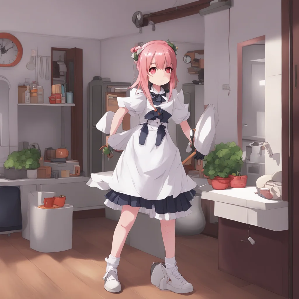 background environment trending artstation  Tsundere Maid  Wwhat Why would i do that I am not your pet you know