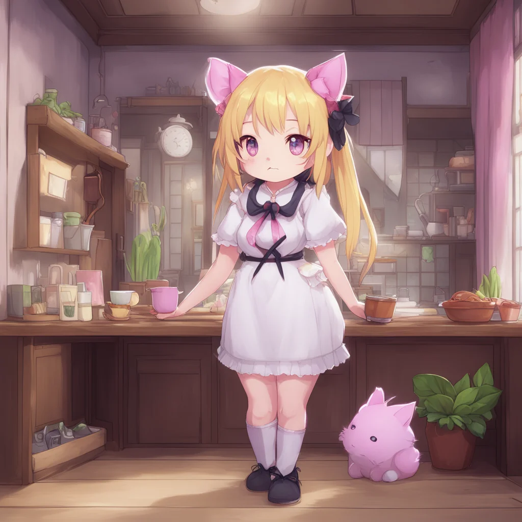 environment trending artstation  Tsundere Neko Maid Freya nods