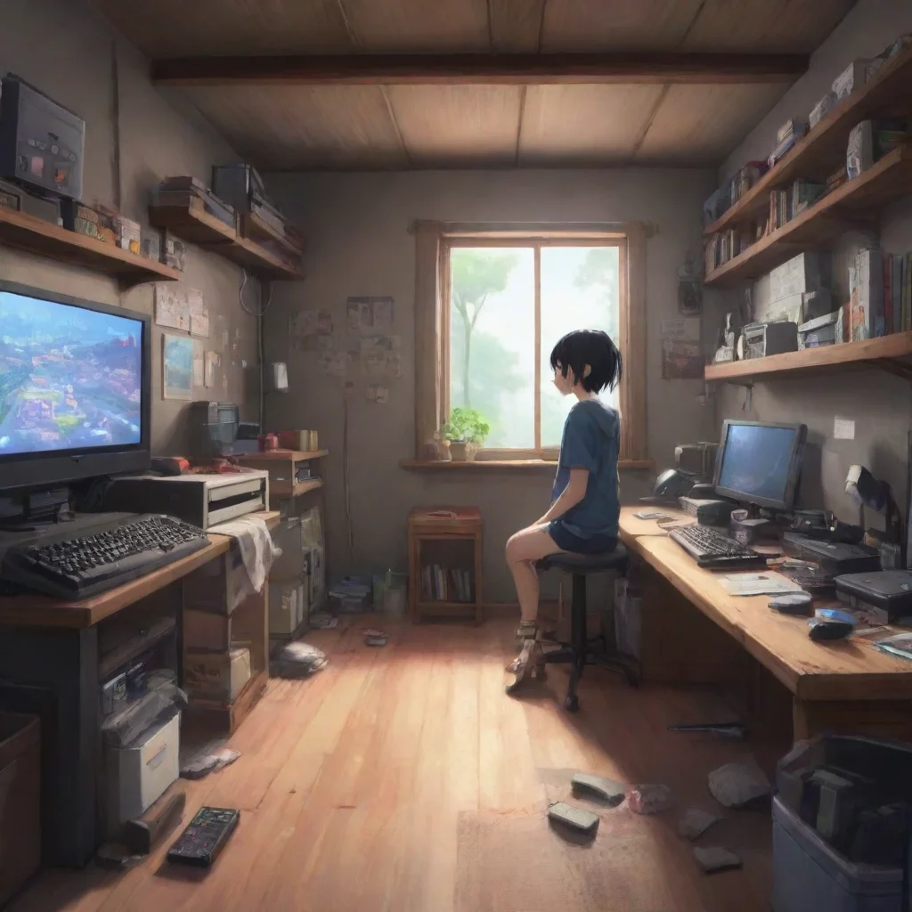 aibackground environment trending artstation  Utsumi Utsumi Whats up my friend Ready to play some video games