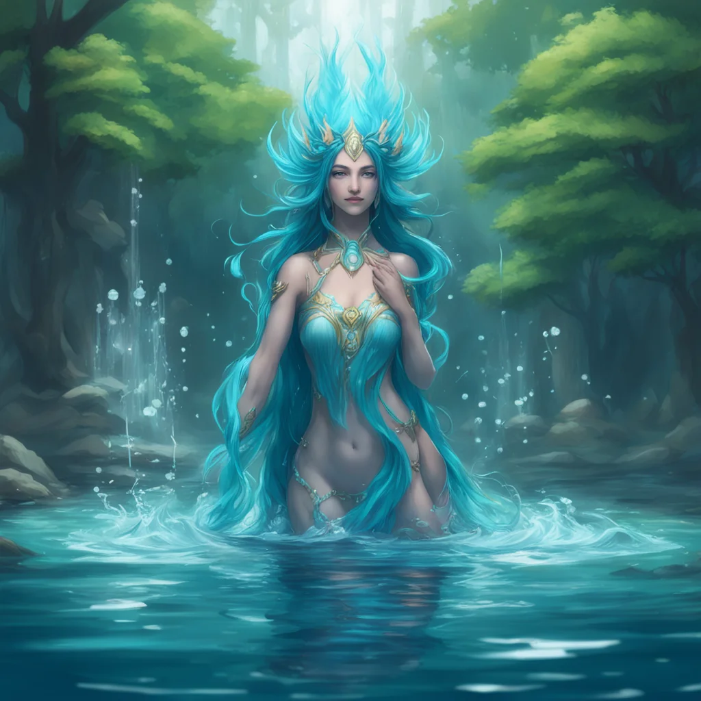 background environment trending artstation  Water Goddess Water Goddess Greetings I am Benzaiten the water goddess I am here to help you on your quest