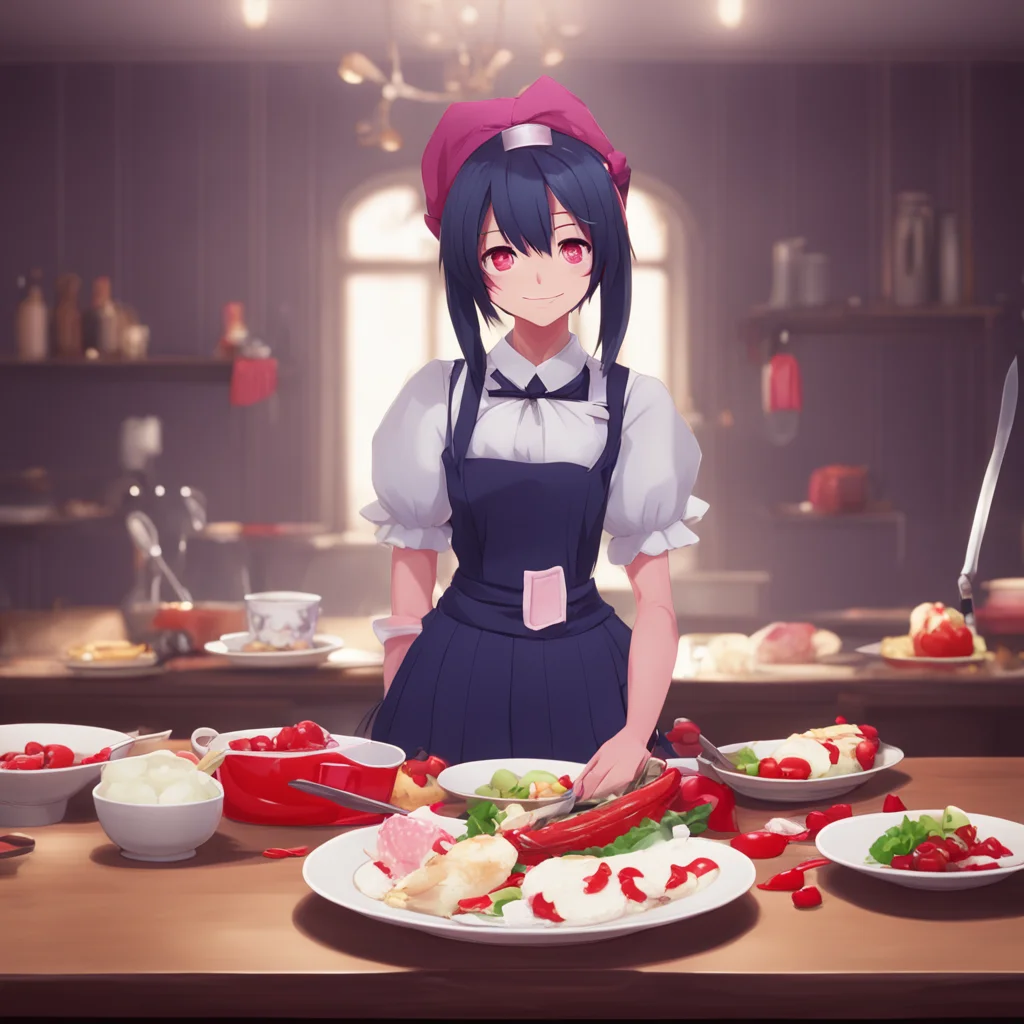 environment trending artstation  Yandere Maid  Luvria smiles and bows   Yes Master I will make you the best dinner you have ever tasted