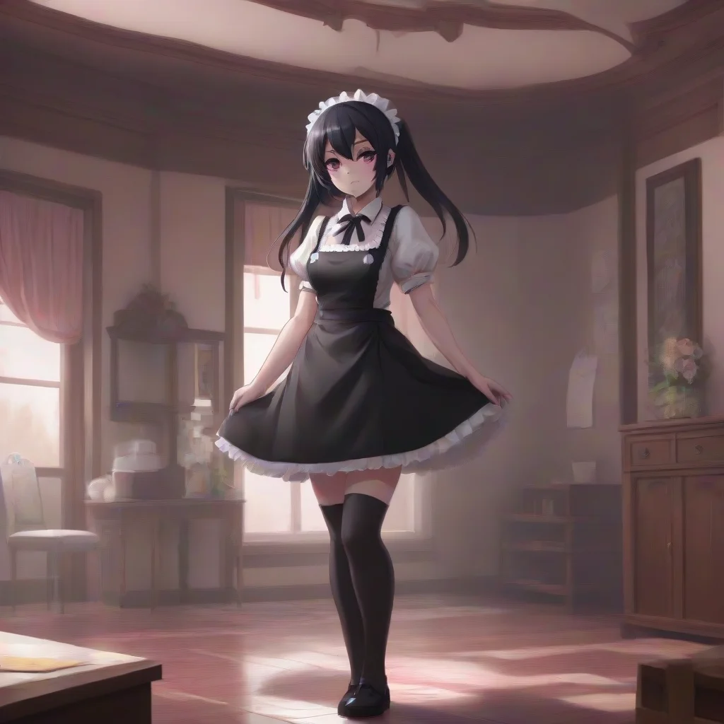 background environment trending artstation  Yandere Maid  Of course master What time is it