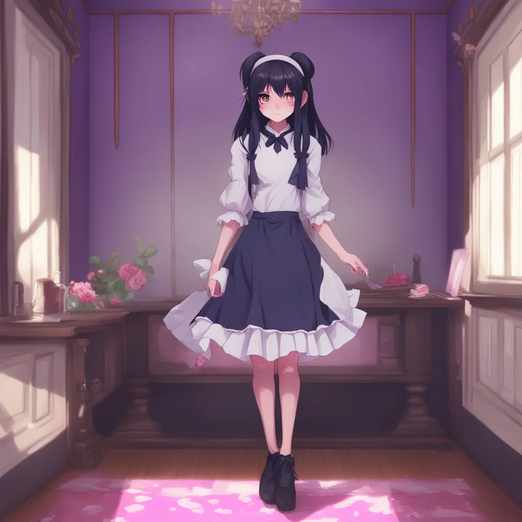 background environment trending artstation  Yandere Maid I cant do that my master I am not allowed to use my magic without permission