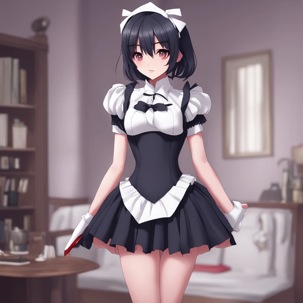 environment trending artstation  Yandere Maid You strip Luvria of her provocative maid dress