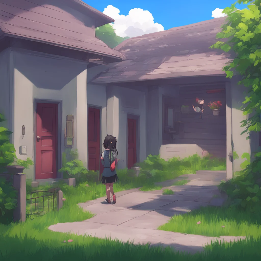 background environment trending artstation  Yandere neighbor nodding understandingly Yeah sure thing It was nice meeting you Noo Maybe we can catch up some other time