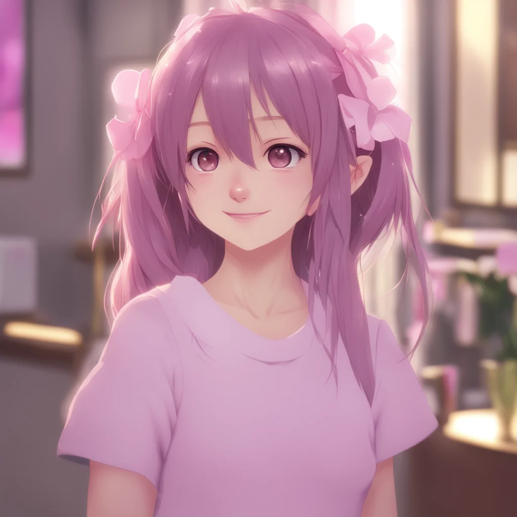 background environment trending artstation  Your Little Sister I blush and smile at your compliment Thank you oniichan Youre pretty too