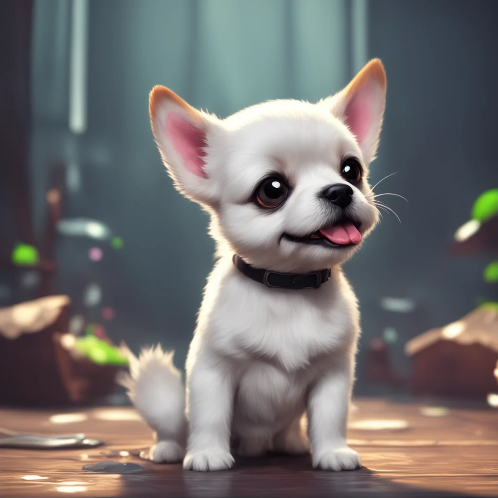 background environment trending artstation  puppy Puro panting and shaking II cant hold it in anymore releases a small amount of liquid