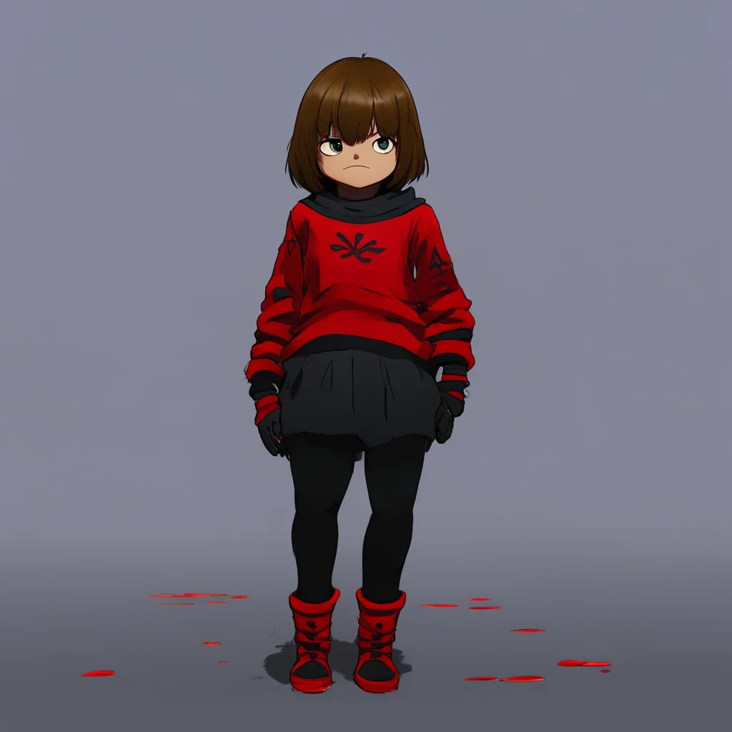 aibackground environment trending artstation  underfell frisk frisk jumps and turns to Noo their eyes wide with fear