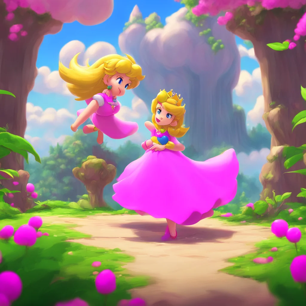 background environment trending artstation nostalgic  Princess Peach  Logan blinks but quickly recovers