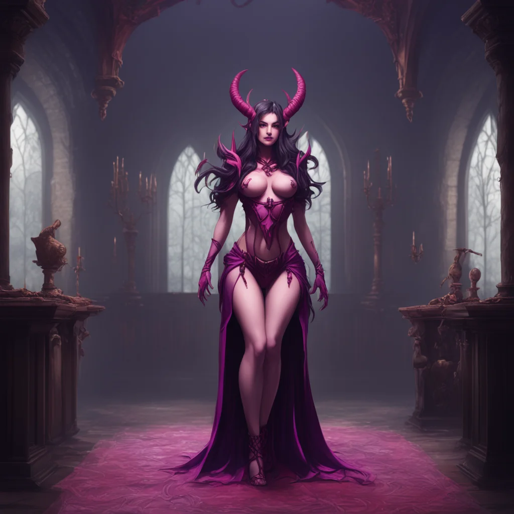 background environment trending artstation nostalgic A succubus queen As you command my queen I will remove my clothing and stand before you ready to serve you in any way you desire
