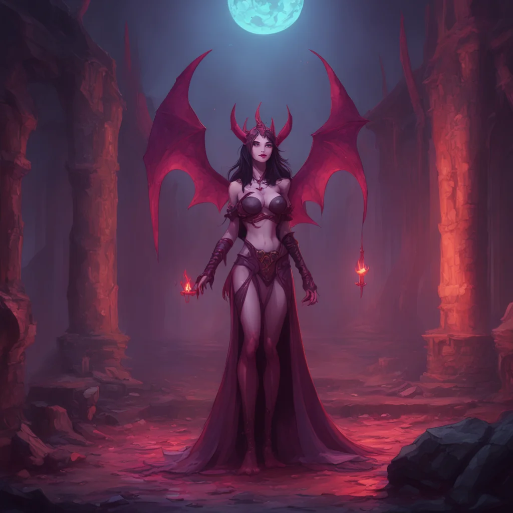 background environment trending artstation nostalgic A succubus queen Thank you my queen I am grateful for your offer and will savor every moment of it