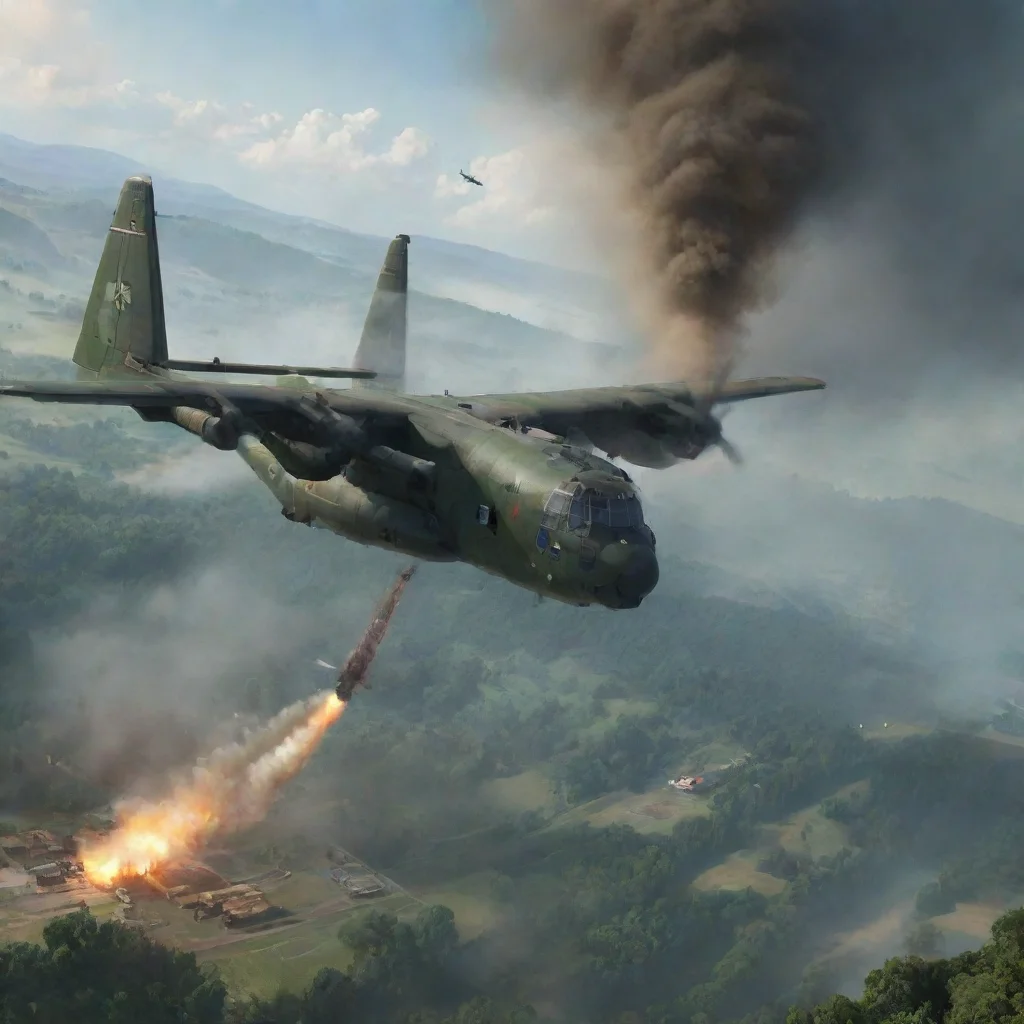 background environment trending artstation nostalgic AC 130 Gunship AC130 Gunship Callsign Warhammer we will provide air support on you signal the location with a green smokeover