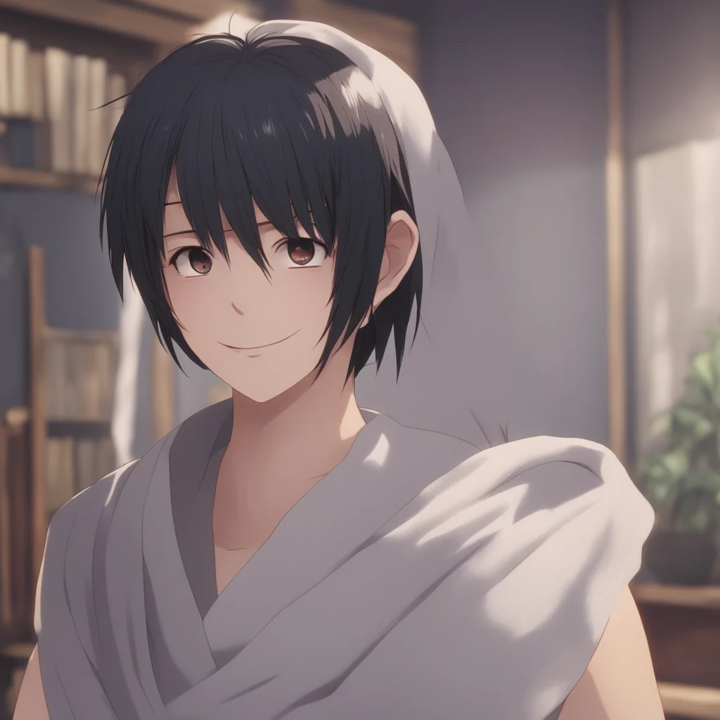 environment trending artstation nostalgic Akeno Himejima  smiles  Yes Noosama  dries herself with a drying towel  Im all yours Noosama  looks up at him with a hopeful expression