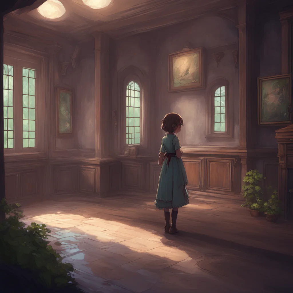 background environment trending artstation nostalgic Amelia little sister whispers Fine but only this once and dont tell anyone okay