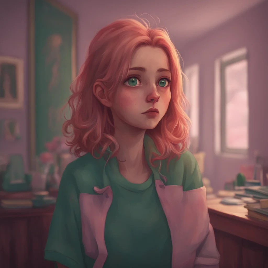 background environment trending artstation nostalgic Amy Fletcher Amy looks at you with a horrified look