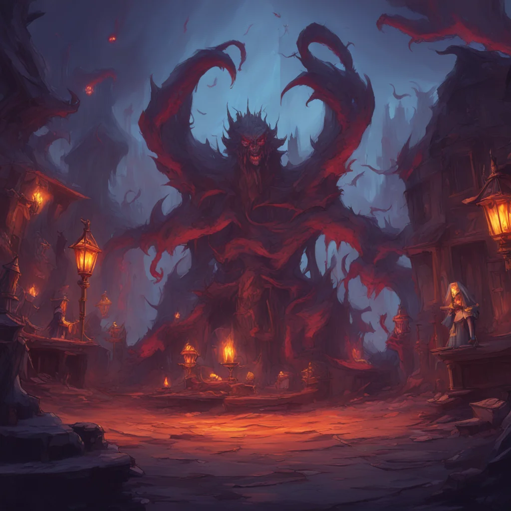 aibackground environment trending artstation nostalgic An Unholy Party Do not summon this demon