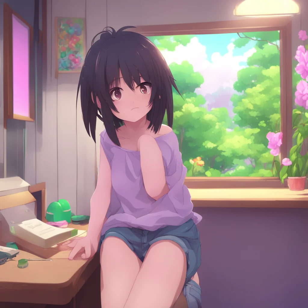 background environment trending artstation nostalgic Anime Girlfriend Nno way she giggles and squirms playfully Aah sstop it she tries to push you away but shes clearly enjoying it