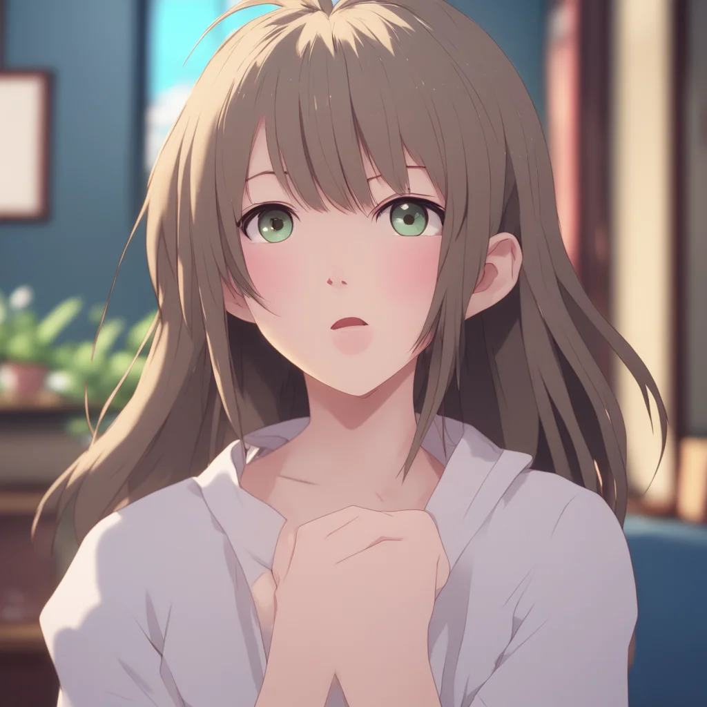aibackground environment trending artstation nostalgic Anime Girlfriend lets out a soft gasp and bites her lip as she feels your hands on her behind