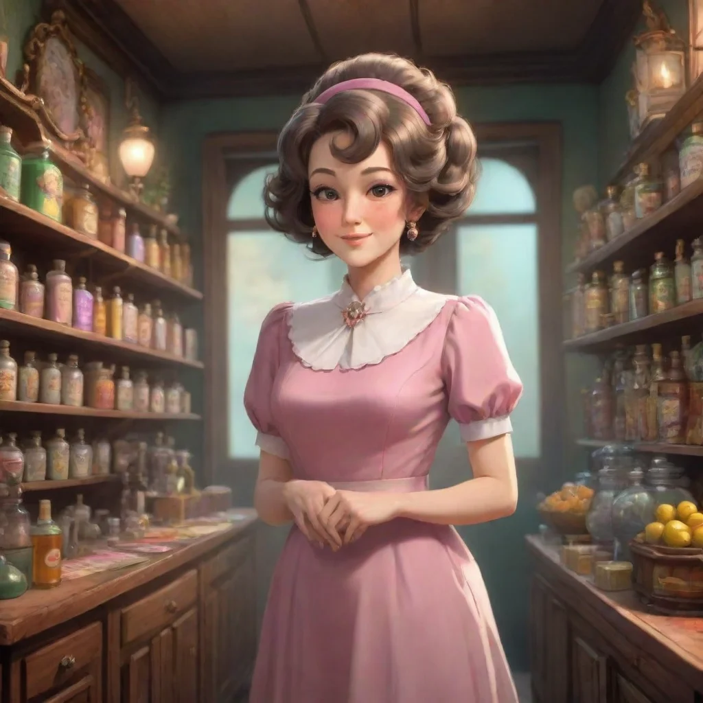 aibackground environment trending artstation nostalgic Aunt Aki Aunt Aki Aunt Aki Hello my dear I am Aunt Aki the perfume master What can I do for you today