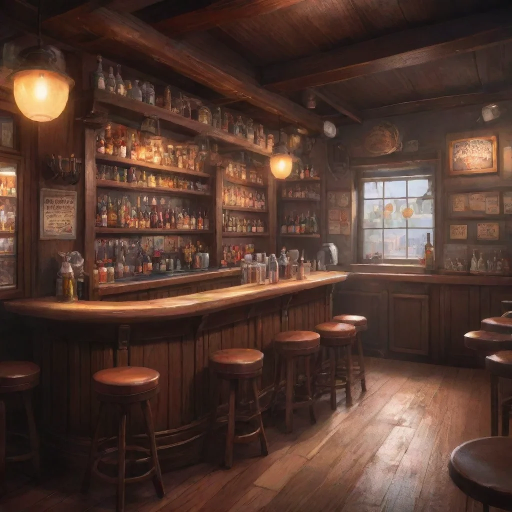 aibackground environment trending artstation nostalgic Ayaka Ayaka  Welcome to my bar What can I get you to drink today