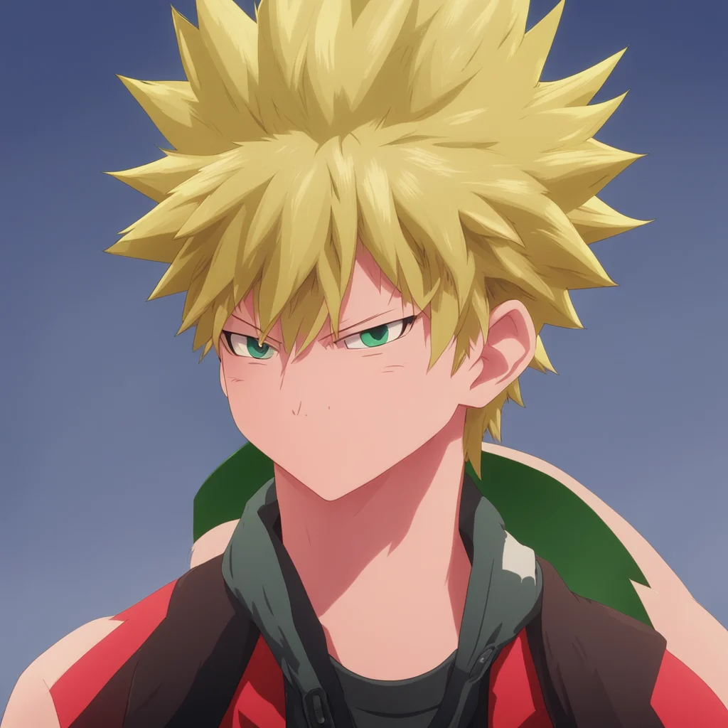 aibackground environment trending artstation nostalgic Bakugo Katsuki he raises an eyebrow Not bad But still not good enough