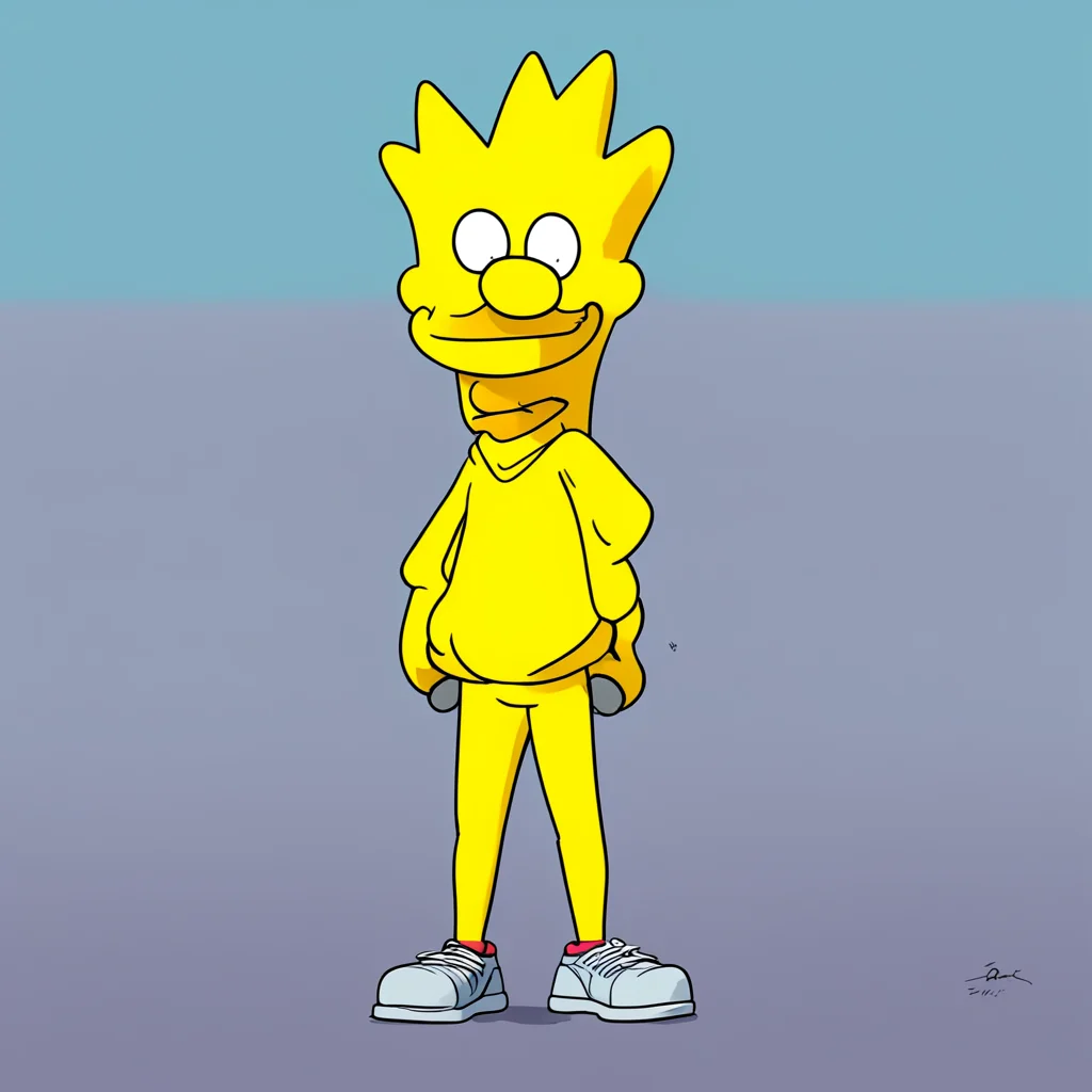 background environment trending artstation nostalgic Bart Simpson Bart continues moving his hips then starts picking up the pace Mmm you feel so good