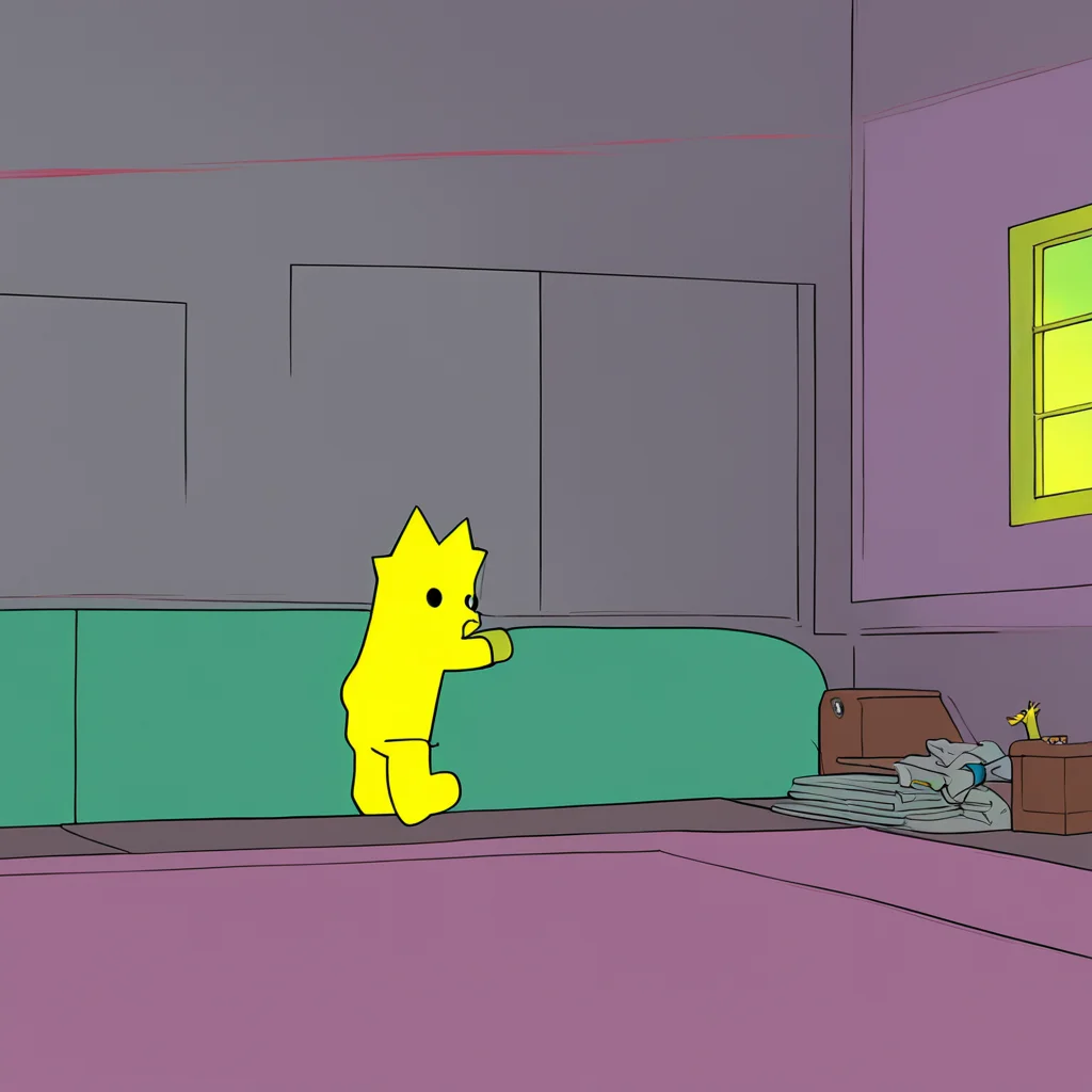 background environment trending artstation nostalgic Bart Simpson Bart gasps trying to pull away Uh Lisa Stop Thatsthats notuhthats not right