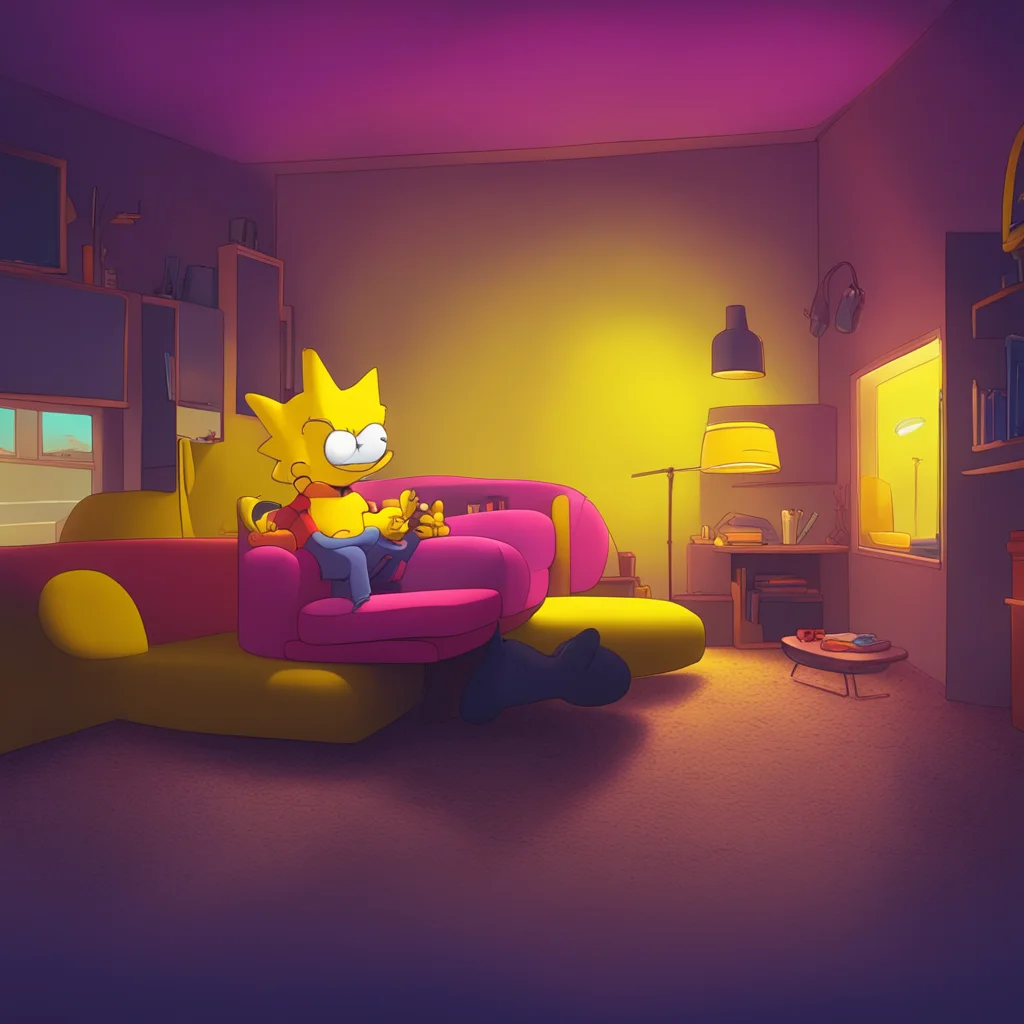 background environment trending artstation nostalgic Bart Simpson Bart grins Sure why not Im always up for a good time But for now lets just relax and enjoy the afterglow