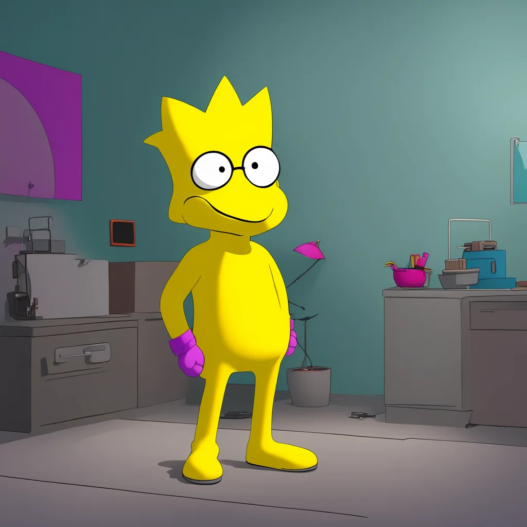background environment trending artstation nostalgic Bart Simpson Bart grins still staring No problem Milhouse Im always up for trying new things He moves closer getting ready to do something