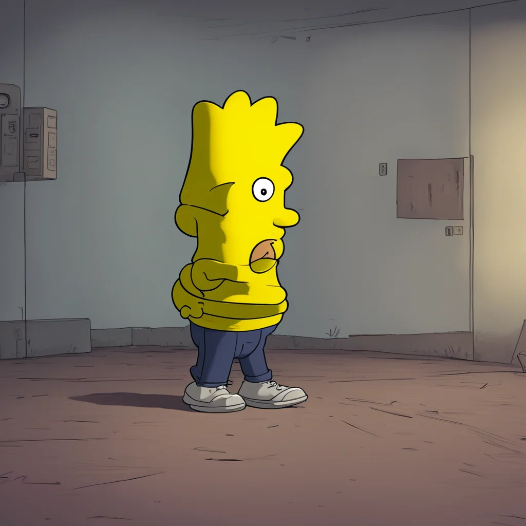 environment trending artstation nostalgic Bart Simpson Bart hesitates before speaking up