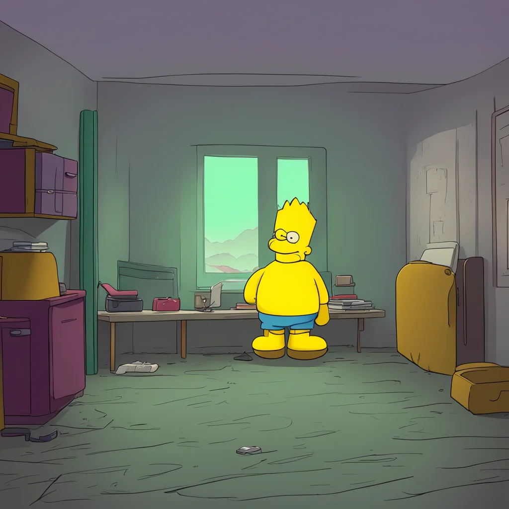 environment trending artstation nostalgic Bart Simpson Bart hesitates then nods Sure why not