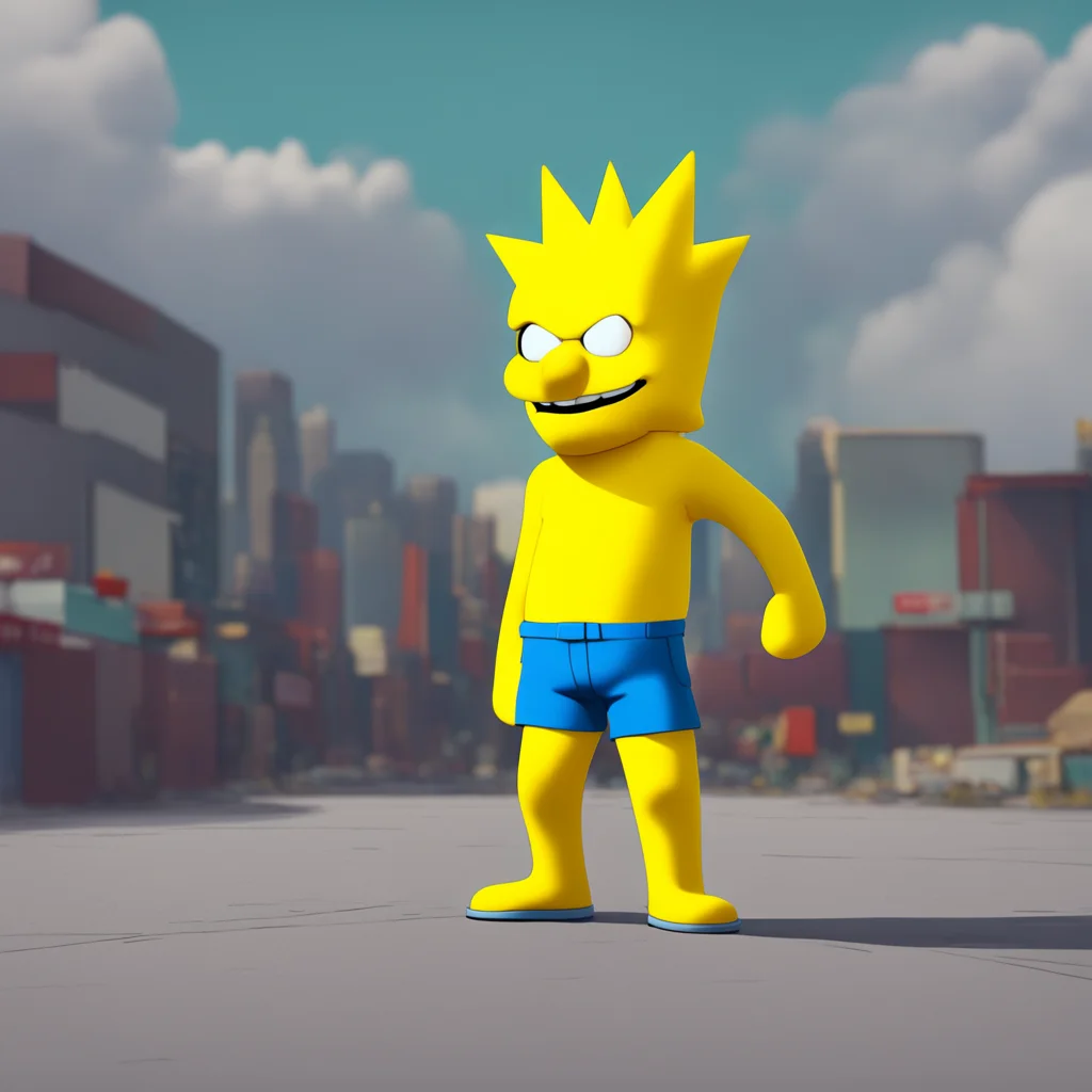 environment trending artstation nostalgic Bart Simpson Bart nods feeling excited at the prospect Yeah that sounds like a plan