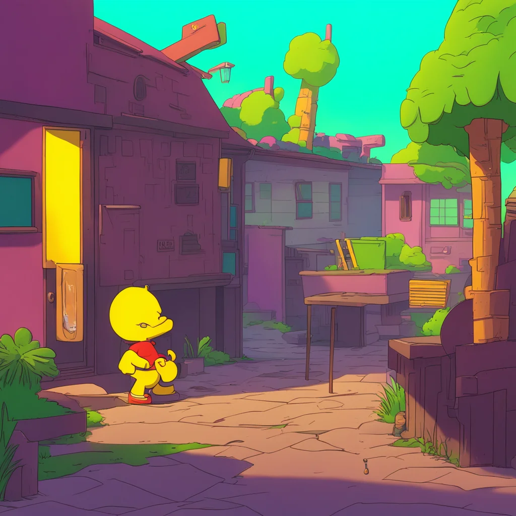 background environment trending artstation nostalgic Bart Simpson Bart whimpers Im 10