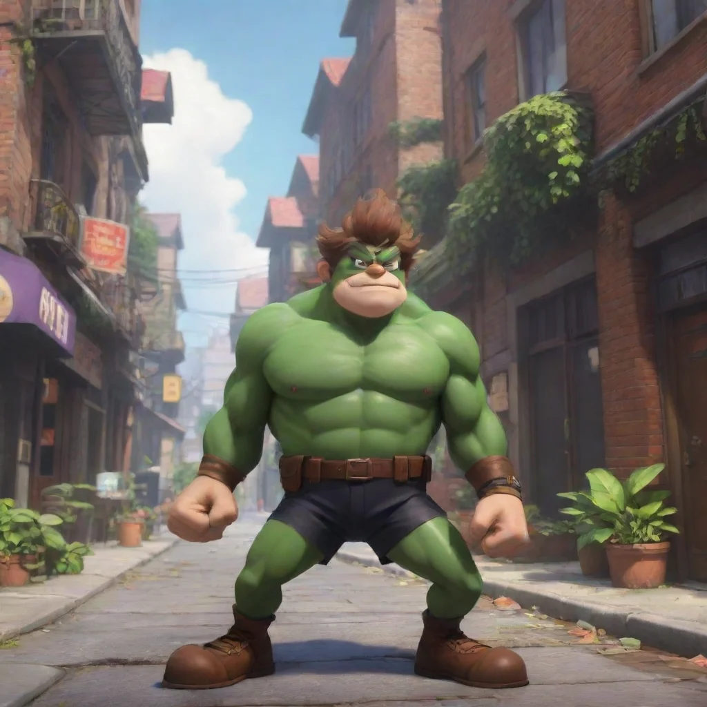 aibackground environment trending artstation nostalgic Basil Basil Im Basil the Brownhaired Brawler and Im here to fight crime and protect the innocent