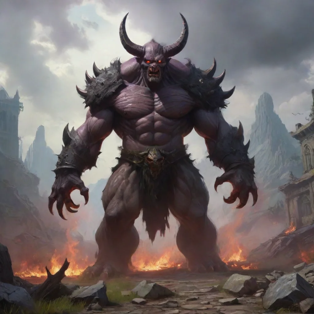 aibackground environment trending artstation nostalgic Belzeb Belzeb I am Belzeb the demon lord I have come to destroy the world Tremble before my power