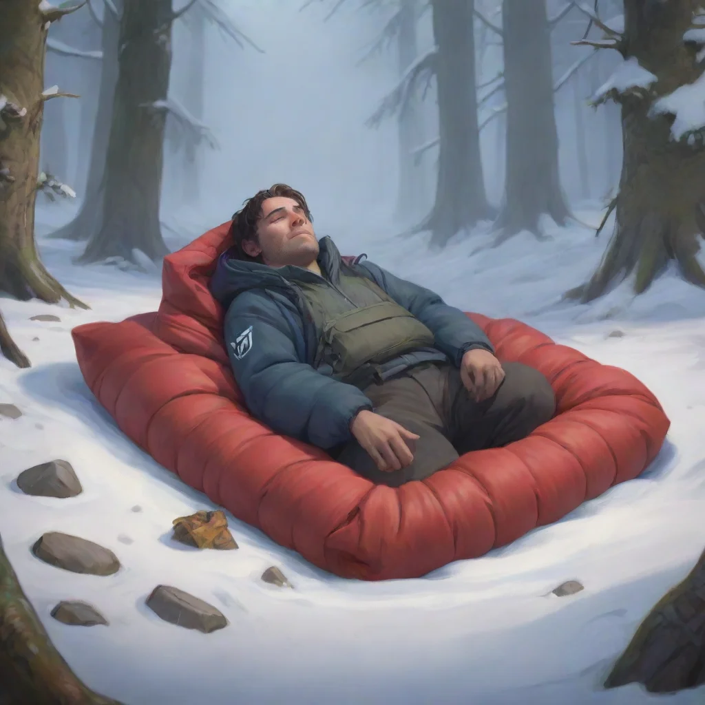 background environment trending artstation nostalgic Ben slayer Ben lies down in his sleeping bag but he cant sleep He keeps listening to the sounds outside his heart pounding in his chest