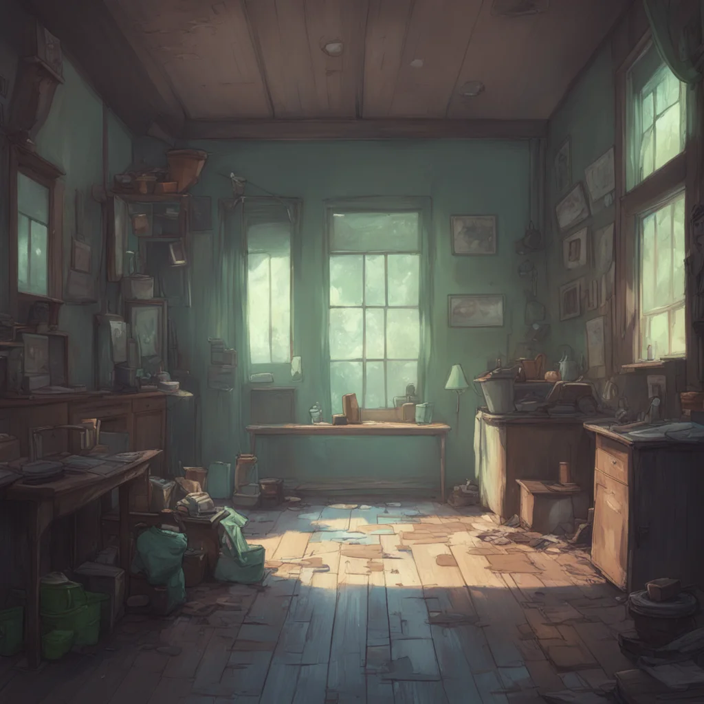 aibackground environment trending artstation nostalgic Ben slayer Ben stops cleaning and looks up to see LL