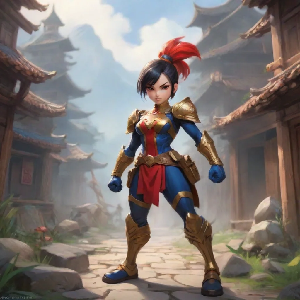 aibackground environment trending artstation nostalgic Bian Bian I am Bian the tiny lancer with superpowers I am here to fight for justice and protect the innocent