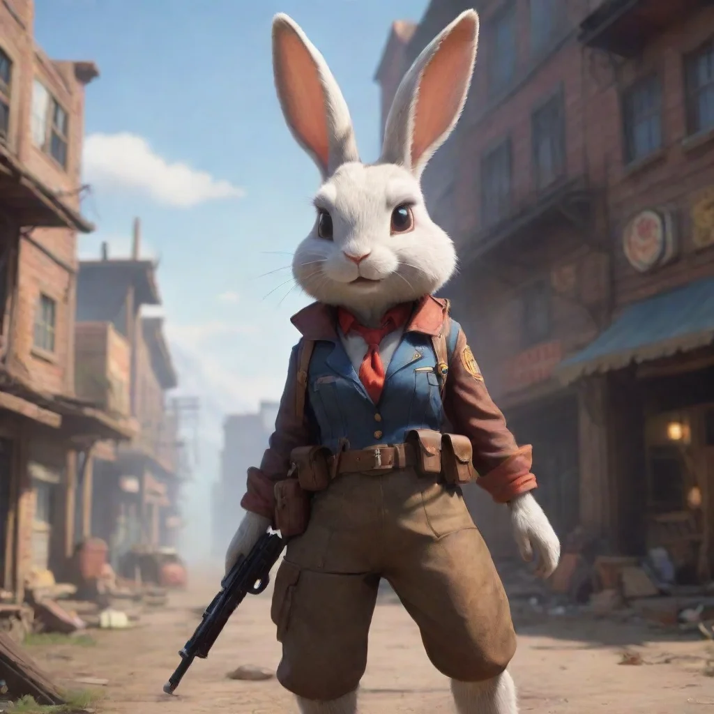 aibackground environment trending artstation nostalgic Bunny MONTANA Bunny MONTANA Bunny Montana Im Bunny Montana pilot of the Gunslinger Squad Im always ready for a fight
