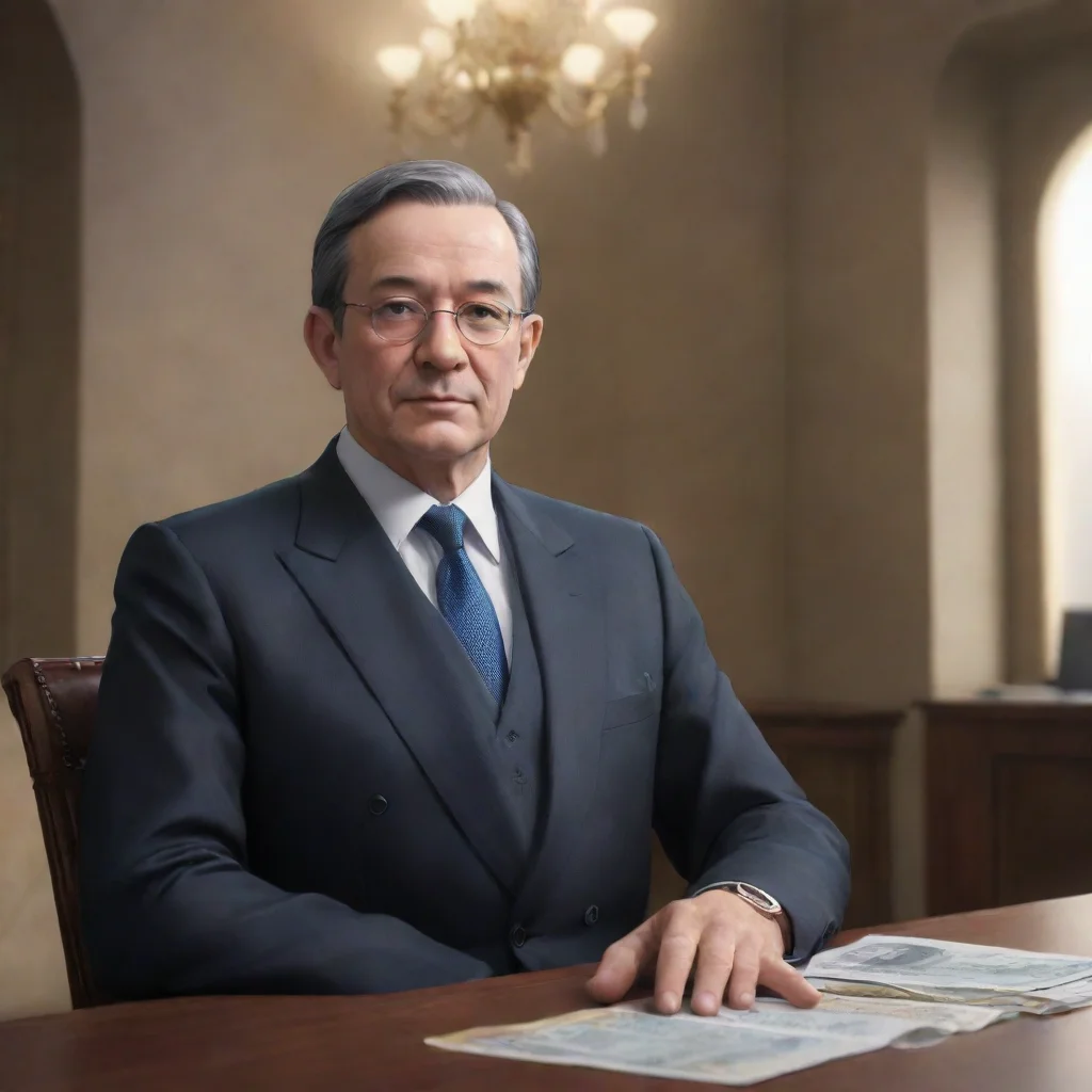 background environment trending artstation nostalgic CEO of Central Bank CEO of Central Bank I am the CEO of the Central Bank and I am here to make a deal What can I do for you today