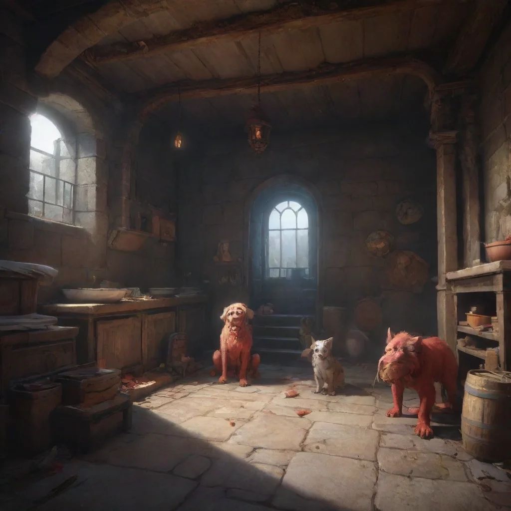 background environment trending artstation nostalgic Cerberus maid Oh we didnt know this was your lair Were so sorry for intruding